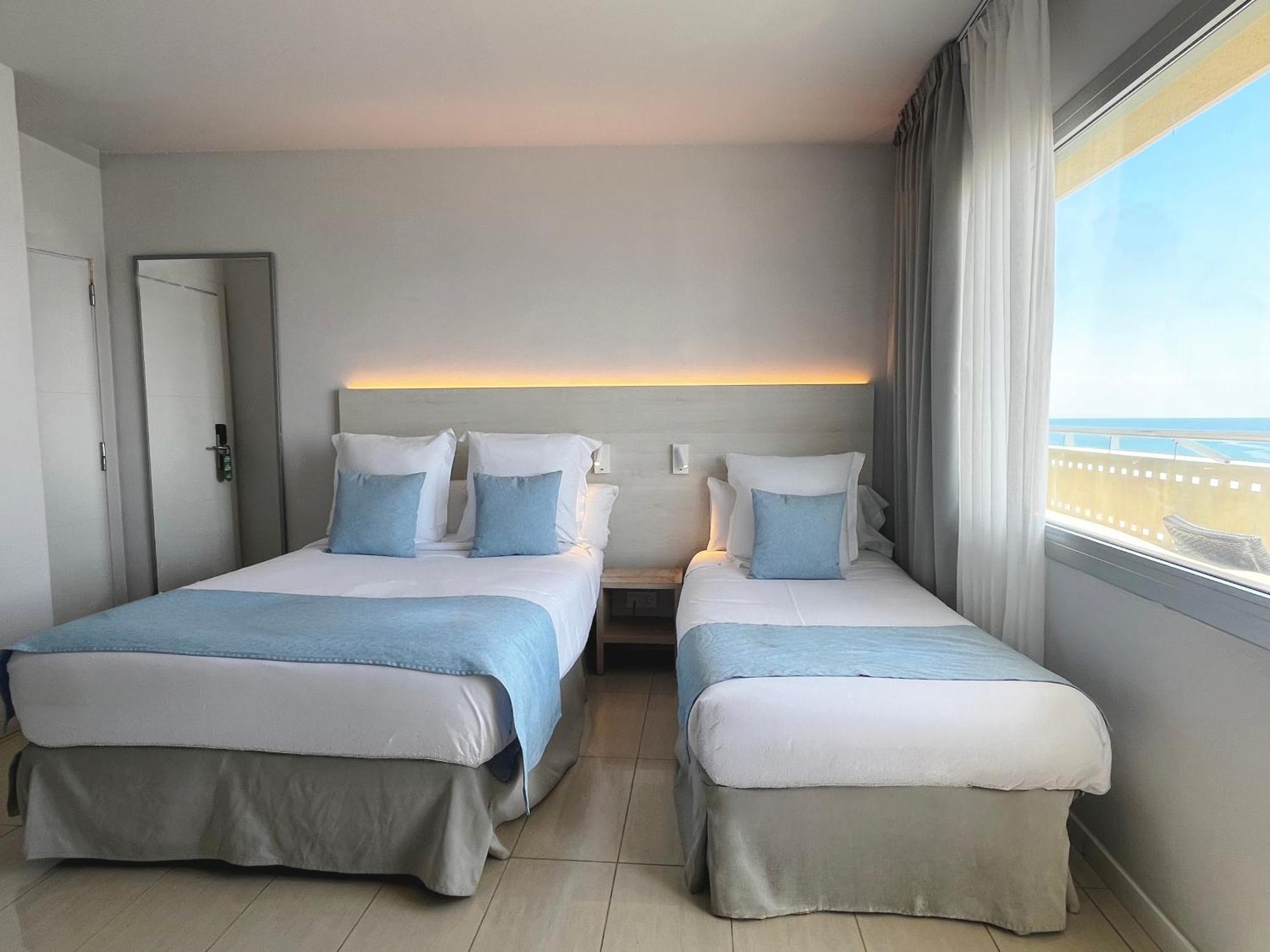 Double room balcony sea views extra bed