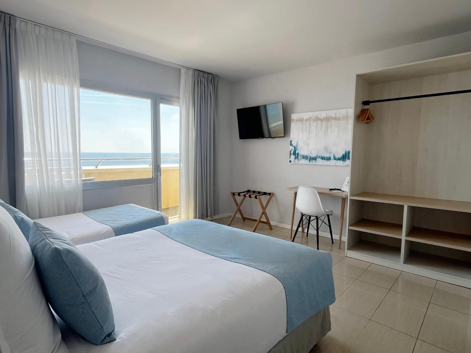 Double room balcony sea views extra bed