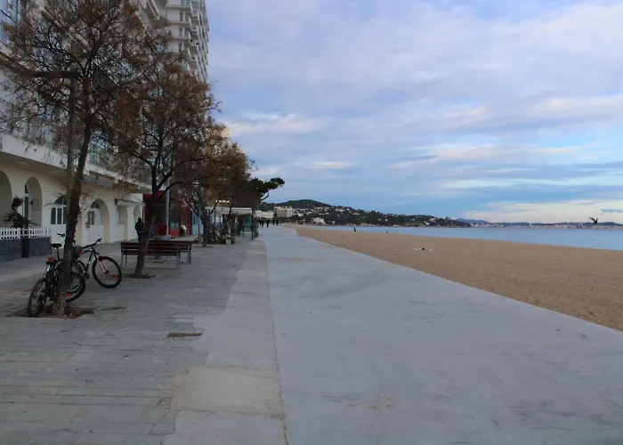 Apartamento Estudio Primera Línea De Mar Con Piscina Y Párking Platja d'Aro  admite animales