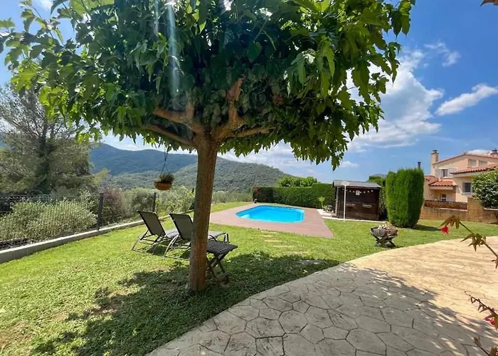 Privé Masia With Pool And Beautiful Views Near Girona Villa